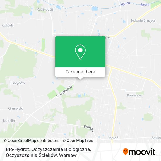 Bio-Hydret. Oczyszczalnia Biologiczna, Oczyszczalnia Ścieków map