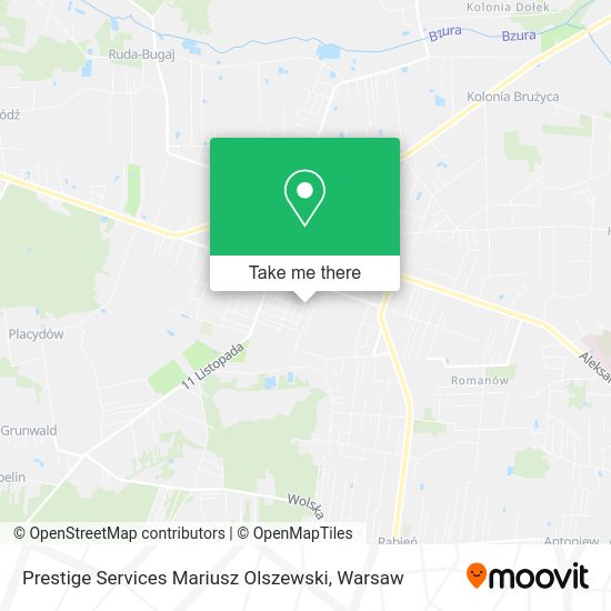 Prestige Services Mariusz Olszewski map