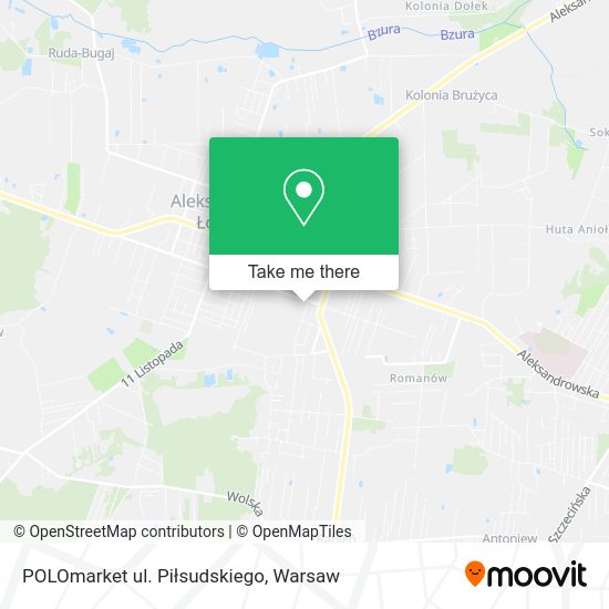 POLOmarket ul. Piłsudskiego map