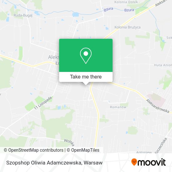 Szopshop Oliwia Adamczewska map