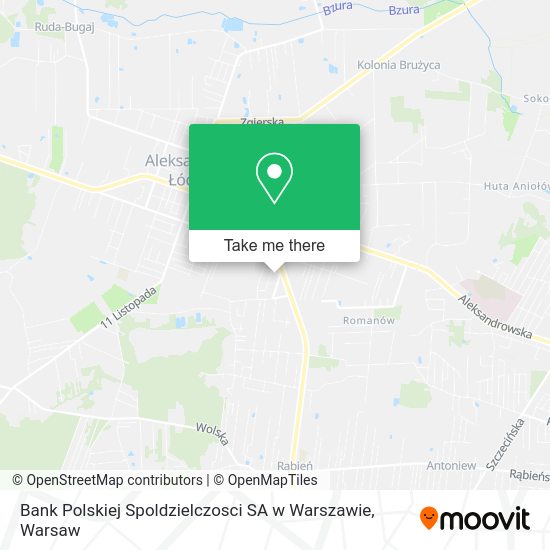 Bank Polskiej Spoldzielczosci SA w Warszawie map