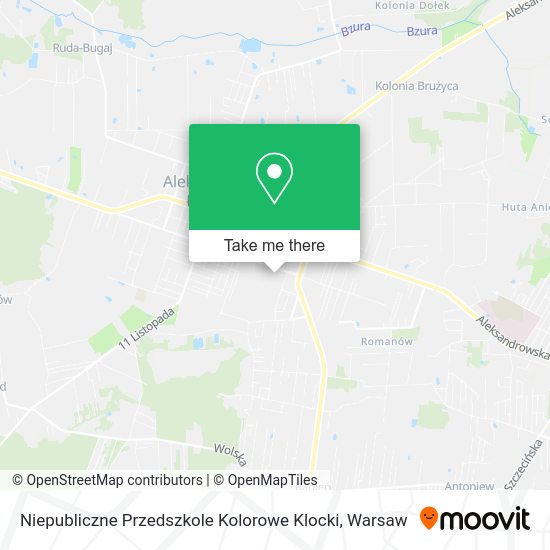 Niepubliczne Przedszkole Kolorowe Klocki map