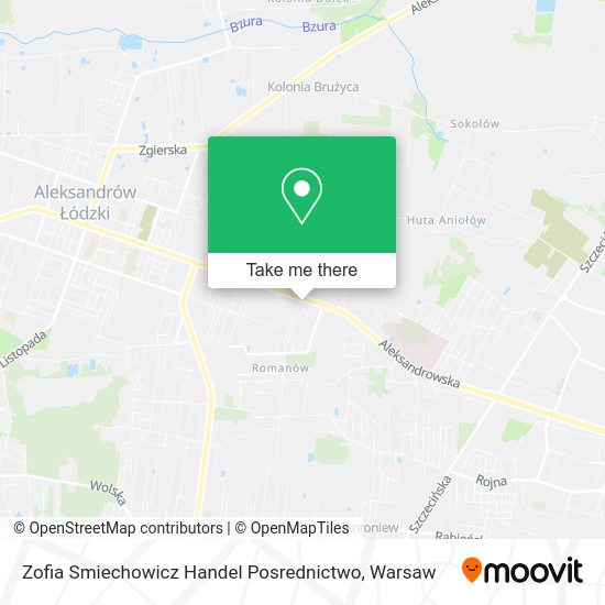 Zofia Smiechowicz Handel Posrednictwo map