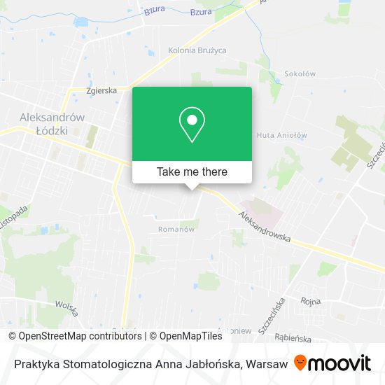 Praktyka Stomatologiczna Anna Jabłońska map