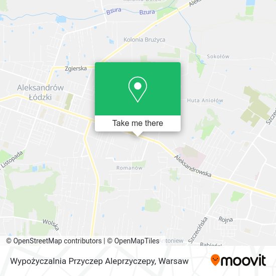 Wypożyczalnia Przyczep Aleprzyczepy map