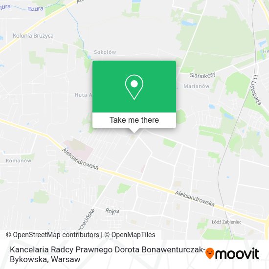 Kancelaria Radcy Prawnego Dorota Bonawenturczak-Bykowska map