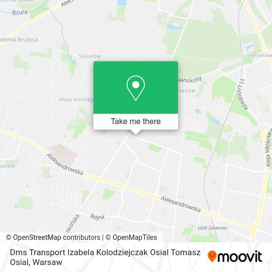 Карта Dms Transport Izabela Kolodziejczak Osial Tomasz Osial