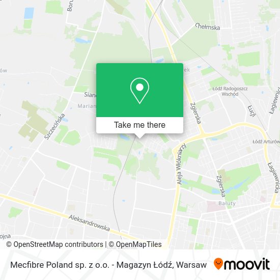 Mecfibre Poland sp. z o.o. - Magazyn Łódź map