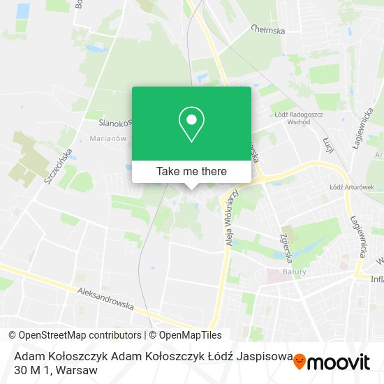 Adam Kołoszczyk Adam Kołoszczyk Łódź Jaspisowa 30 M 1 map