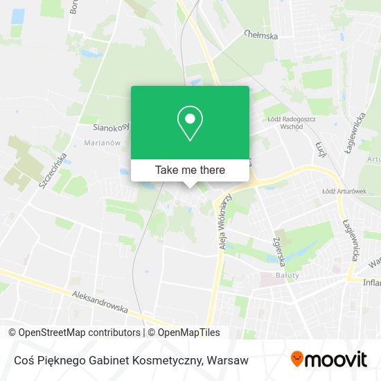 Coś Pięknego Gabinet Kosmetyczny map