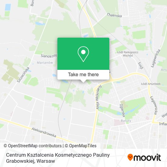 Centrum Ksztalcenia Kosmetycznego Pauliny Grabowskiej map