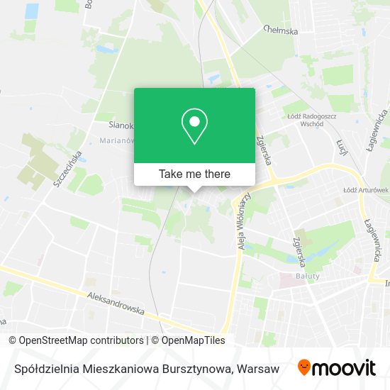 Карта Spółdzielnia Mieszkaniowa Bursztynowa