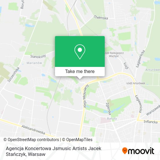 Agencja Koncertowa Jsmusic Artists Jacek Stańczyk map