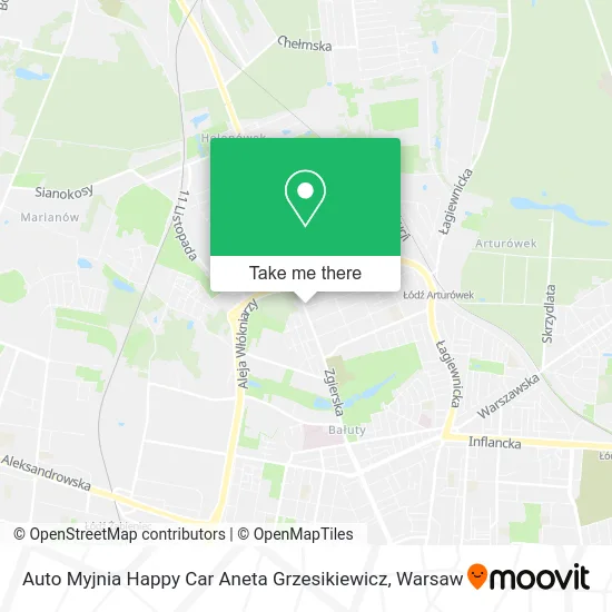 Auto Myjnia Happy Car Aneta Grzesikiewicz map