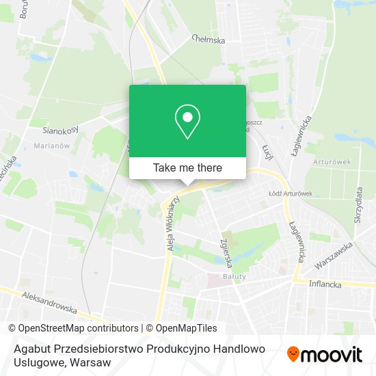 Agabut Przedsiebiorstwo Produkcyjno Handlowo Uslugowe map