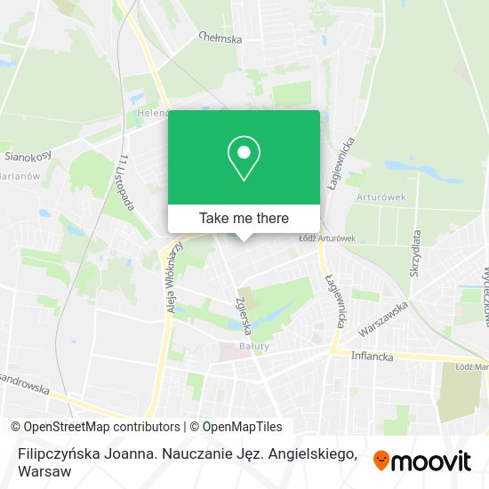 Filipczyńska Joanna. Nauczanie Jęz. Angielskiego map