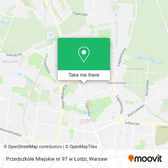 Przedszkole Miejskie nr 97 w Łodzi map