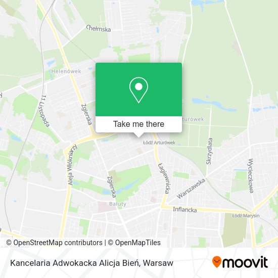 Kancelaria Adwokacka Alicja Bień map