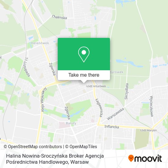 Halina Nowina-Sroczyńska Broker Agencja Pośrednictwa Handlowego map