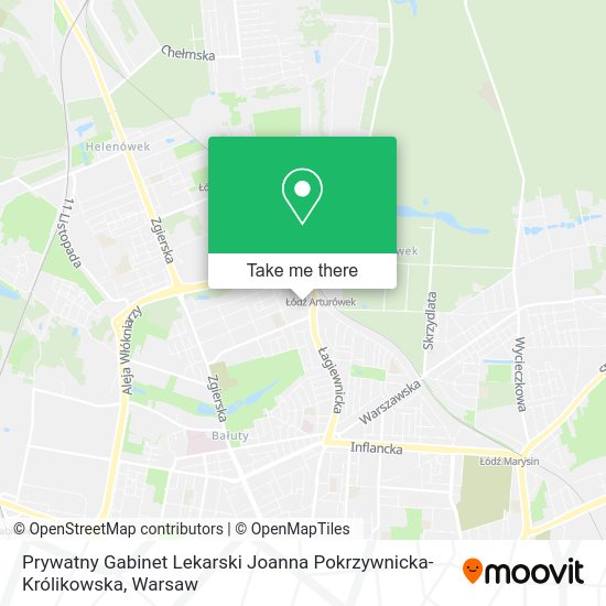 Prywatny Gabinet Lekarski Joanna Pokrzywnicka-Królikowska map