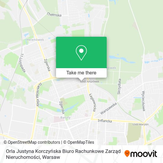 Orla Justyna Korczyńska Biuro Rachunkowe Zarząd Nieruchomości map