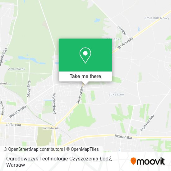 Ogrodowczyk Technologie Czyszczenia Łódź map