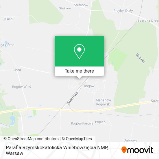 Parafia Rzymskokatolicka Wniebowzięcia NMP map