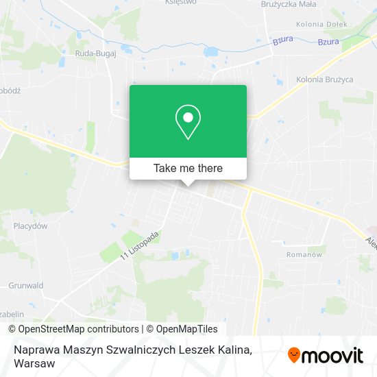 Naprawa Maszyn Szwalniczych Leszek Kalina map