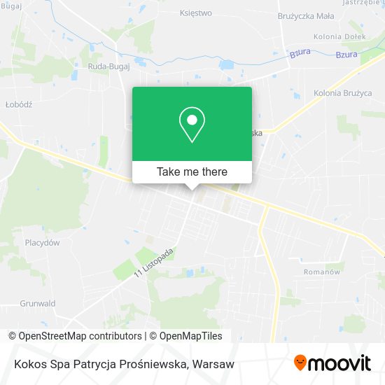 Kokos Spa Patrycja Prośniewska map