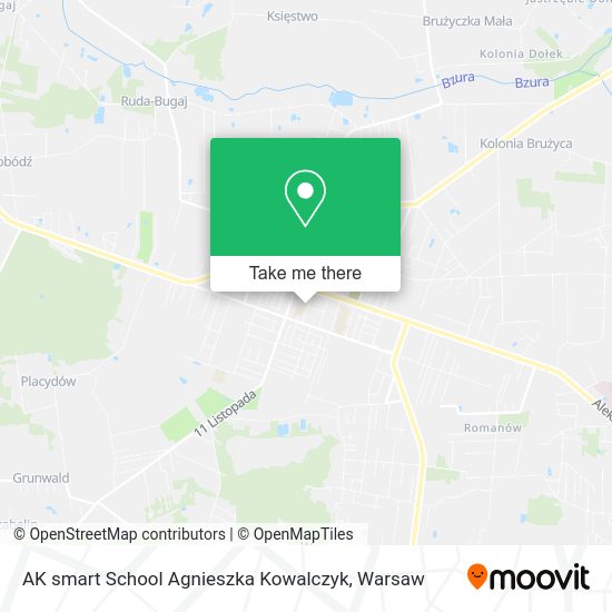 AK smart School Agnieszka Kowalczyk map