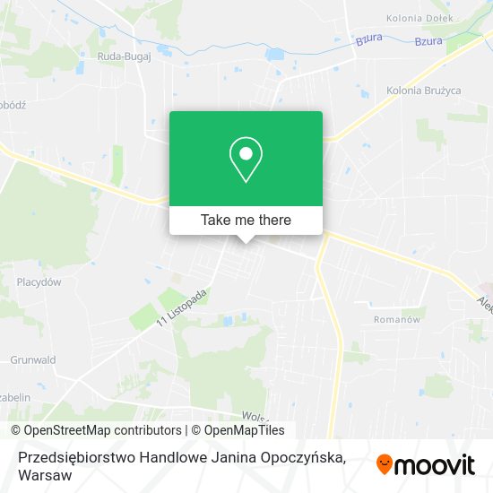 Przedsiębiorstwo Handlowe Janina Opoczyńska map