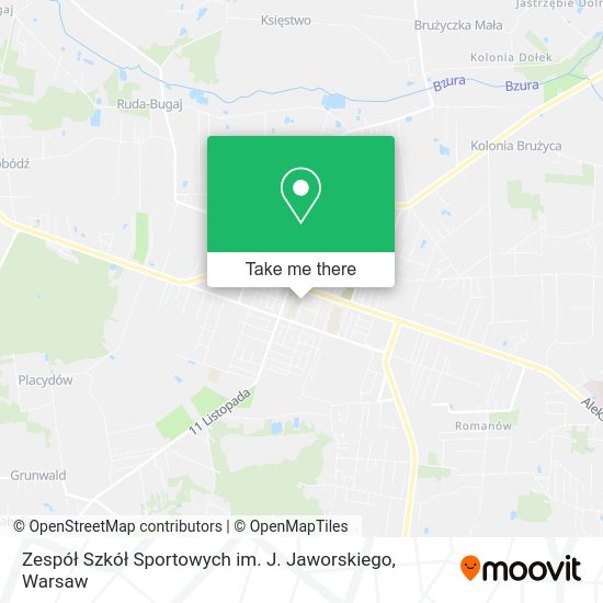 Zespół Szkół Sportowych im. J. Jaworskiego map