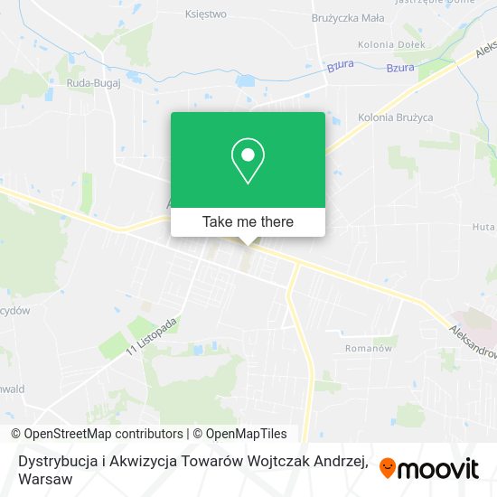 Dystrybucja i Akwizycja Towarów Wojtczak Andrzej map