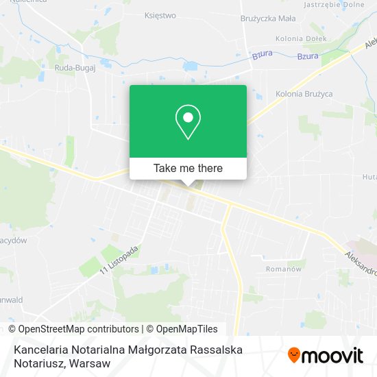 Kancelaria Notarialna Małgorzata Rassalska Notariusz map