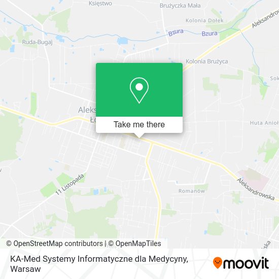 KA-Med Systemy Informatyczne dla Medycyny map