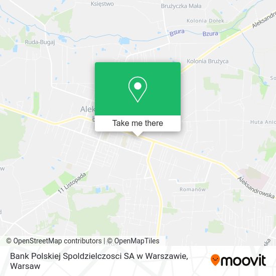 Bank Polskiej Spoldzielczosci SA w Warszawie map