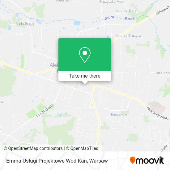 Emma Usługi Projektowe Wod Kan map