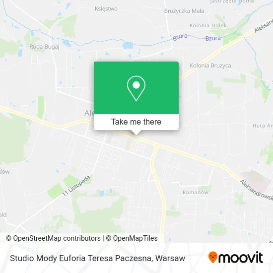 Studio Mody Euforia Teresa Paczesna map
