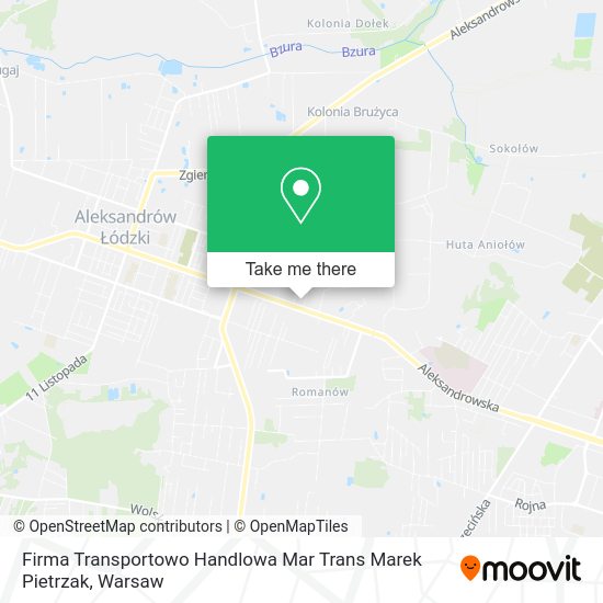 Firma Transportowo Handlowa Mar Trans Marek Pietrzak map