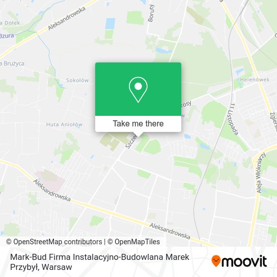 Карта Mark-Bud Firma Instalacyjno-Budowlana Marek Przybył