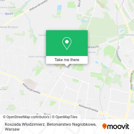 Koszada Włodzimierz. Betoniarstwo Nagrobkowe map