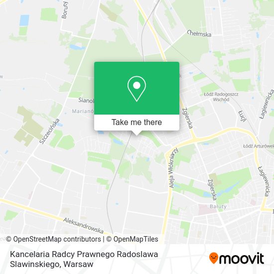 Kancelaria Radcy Prawnego Radoslawa Slawinskiego map