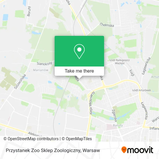 Карта Przystanek Zoo Sklep Zoologiczny