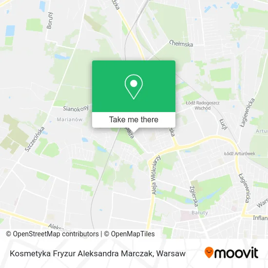 Kosmetyka Fryzur Aleksandra Marczak map