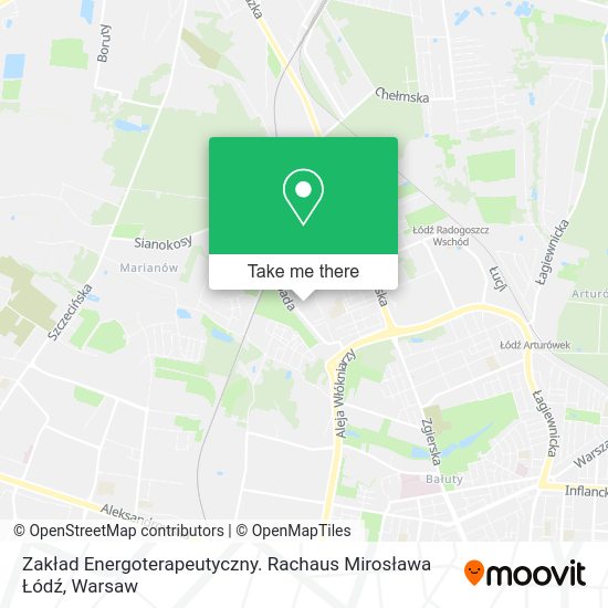 Zakład Energoterapeutyczny. Rachaus Mirosława Łódź map