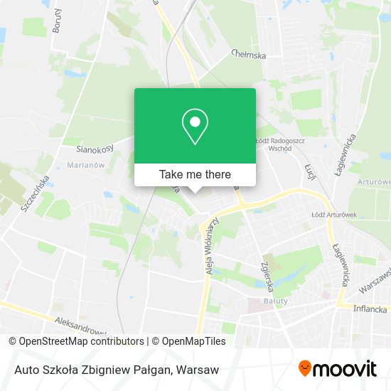 Auto Szkoła Zbigniew Pałgan map