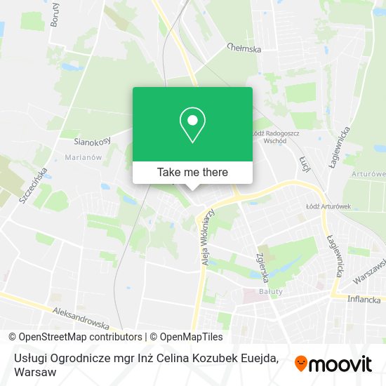 Usługi Ogrodnicze mgr Inż Celina Kozubek Euejda map