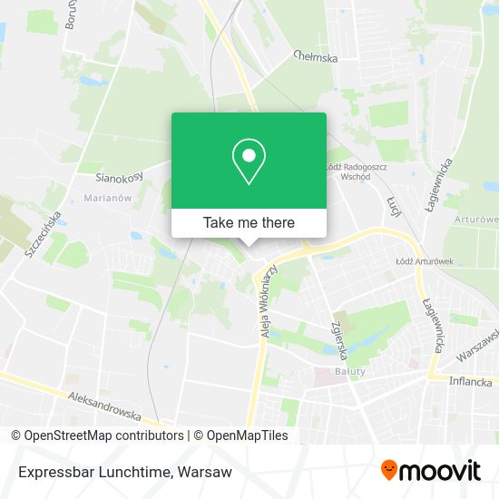 Expressbar Lunchtime map