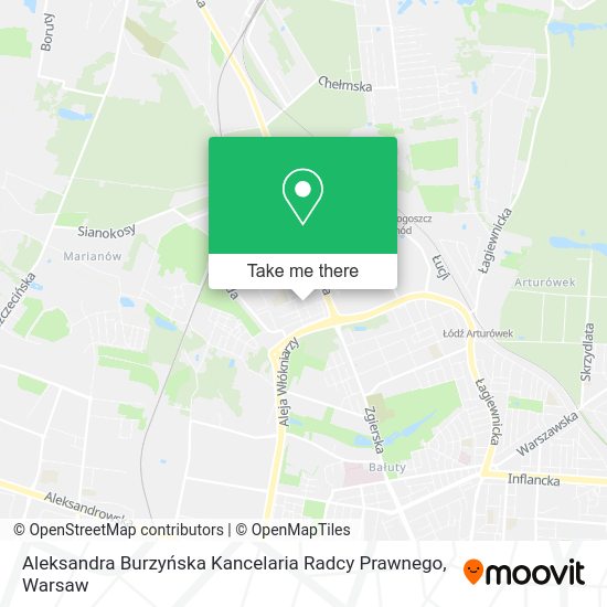 Aleksandra Burzyńska Kancelaria Radcy Prawnego map