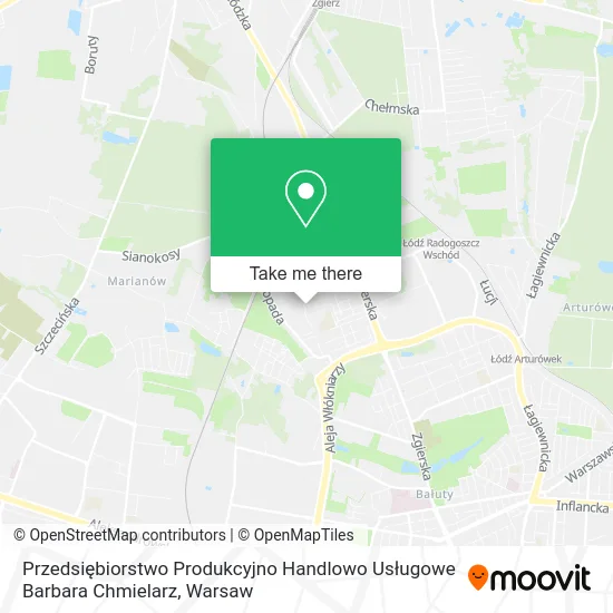 Карта Przedsiębiorstwo Produkcyjno Handlowo Usługowe Barbara Chmielarz